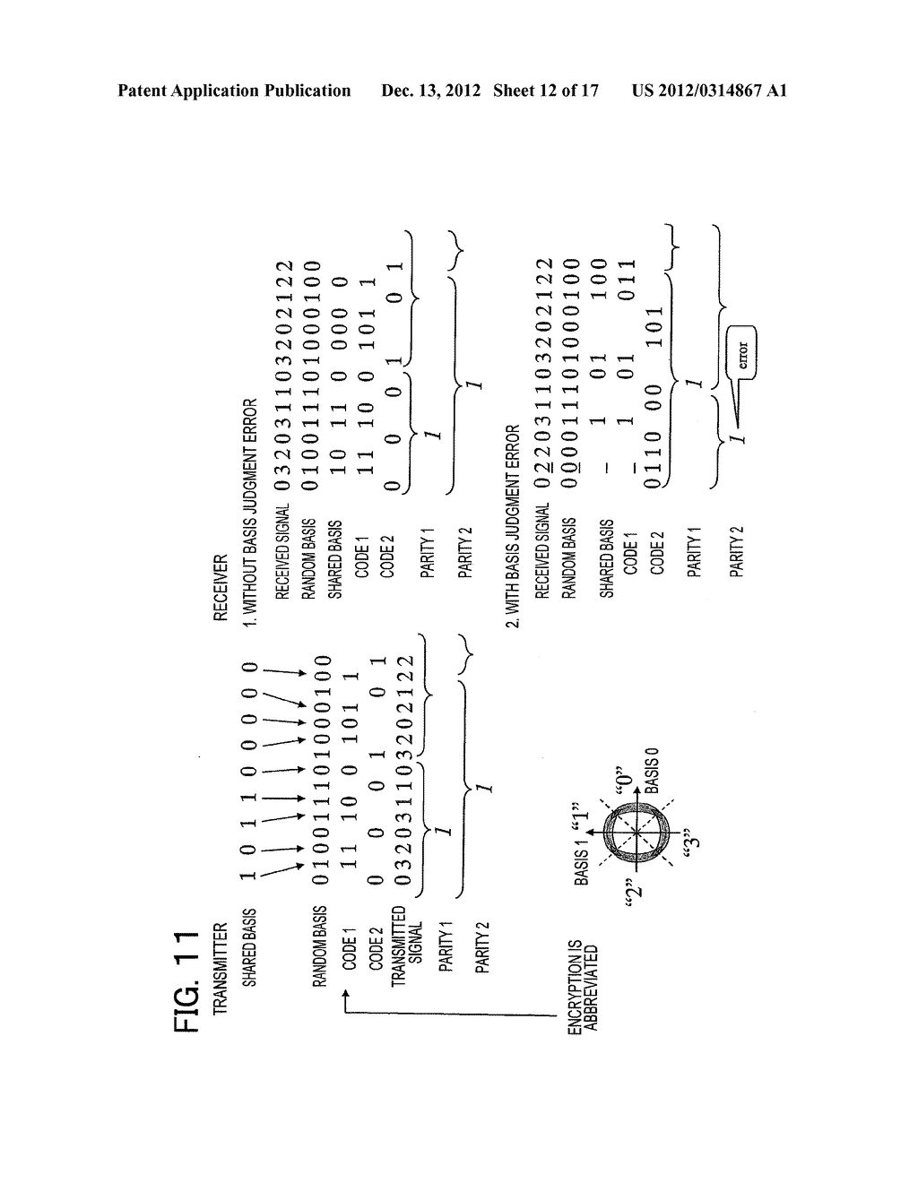 ENCRYPTED COMMUNICATION SYSTEM, TRANSMITTER AND RECEIVER USING SAME - diagram, schematic, and image 13