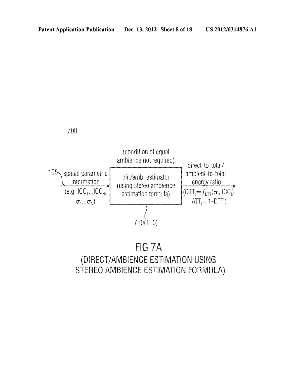 APPARATUS AND METHOD FOR EXTRACTING A DIRECT/AMBIENCE SIGNAL FROM A     DOWNMIX SIGNAL AND SPATIAL PARAMETRIC INFORMATION - diagram, schematic, and image 09