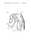 DEVICE FOR A MOTOR VEHICLE COMPRISING A MOVABLY MOUNTED CAMERA UNIT AND     MOTOR VEHICLE diagram and image