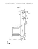 SUBSTRATE CONVEYING CONTAINER OPENING/CLOSING DEVICE, LID OPENING/CLOSING     DEVICE AND SEMICONDUCTOR MANUFACTURING APPARATUS diagram and image