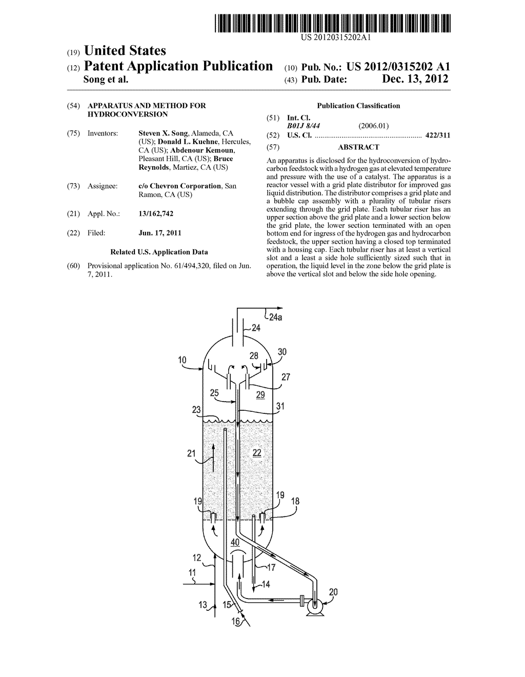APPARATUS AND METHOD FOR HYDROCONVERSION - diagram, schematic, and image 01