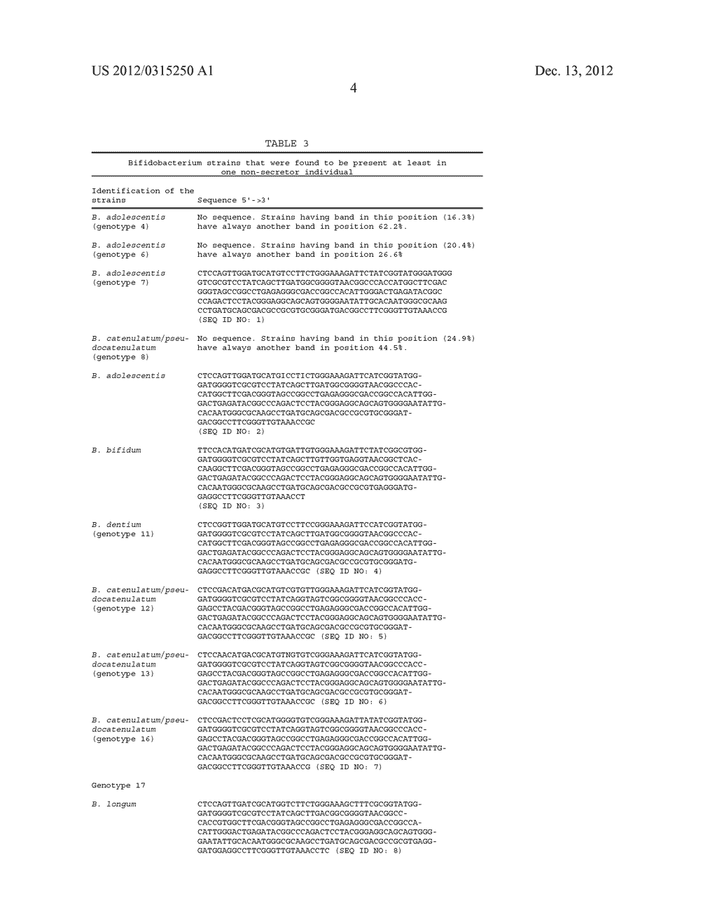 PROBIOTIC BIFIDOBACTERIAL COMPOSITION IN ACCORDANCE WITH SECRETOR BLOOD     GROUP STATUS - diagram, schematic, and image 14