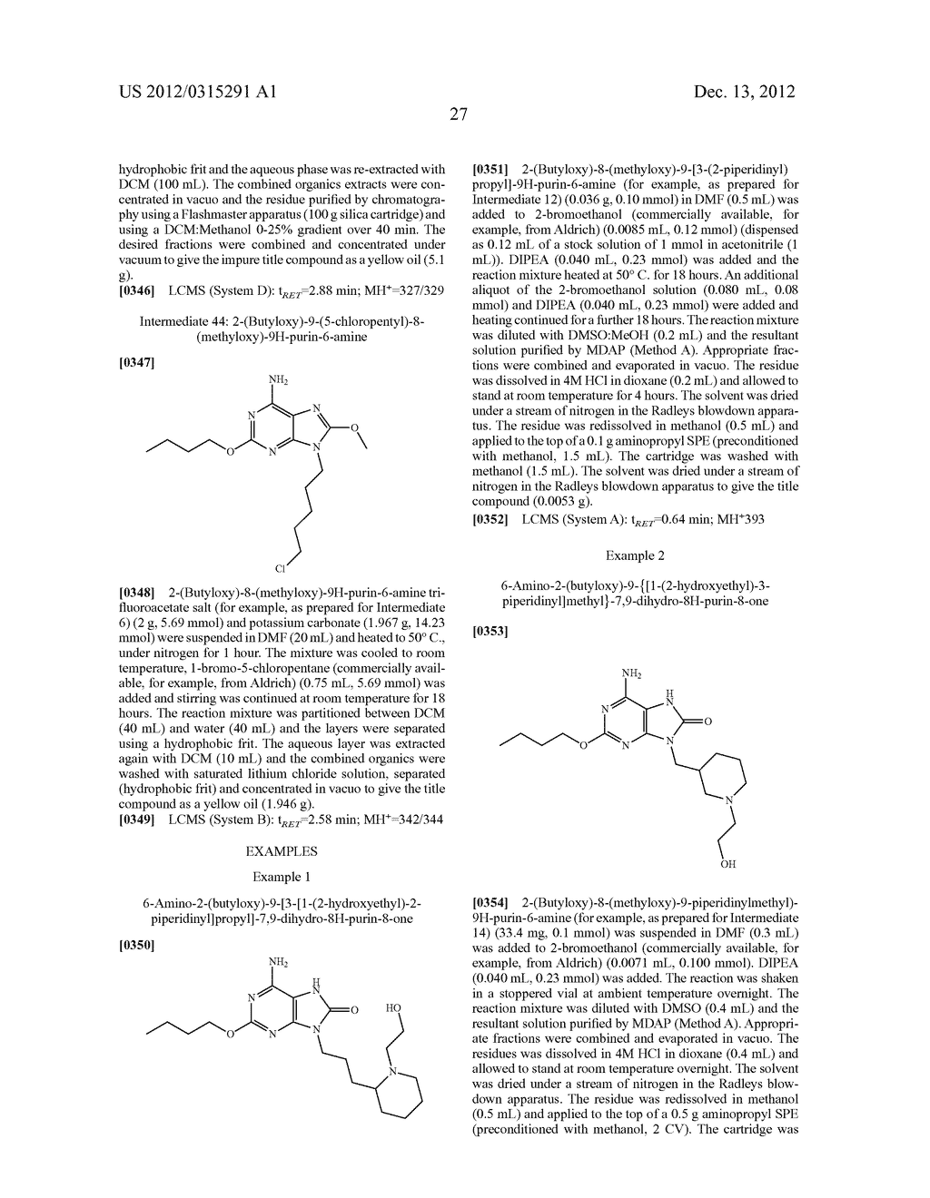 PURINE DERIVATIVES AND THEIR PHARMACEUTICAL USES - diagram, schematic, and image 28