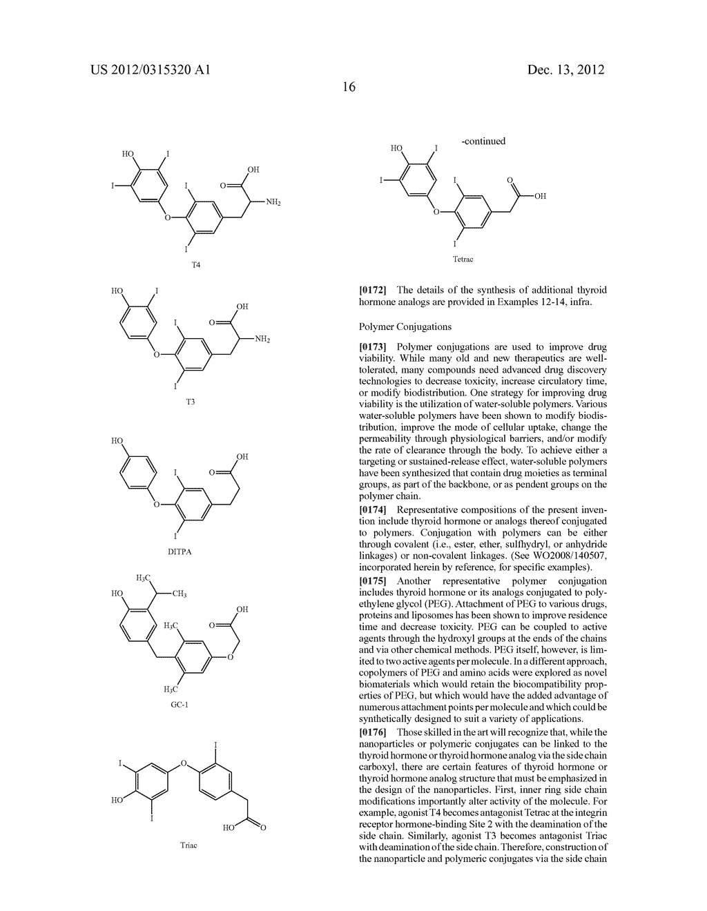 USES OF FORMULATIONS OF THYROID HORMONE ANALOGS AND NANOPARTICULATE FORMS     THEREOF TO INCREASE CHEMOSENSIVITY AND RADIOSENSITIVITY IN TUMOR OR     CANCER CELLS - diagram, schematic, and image 91