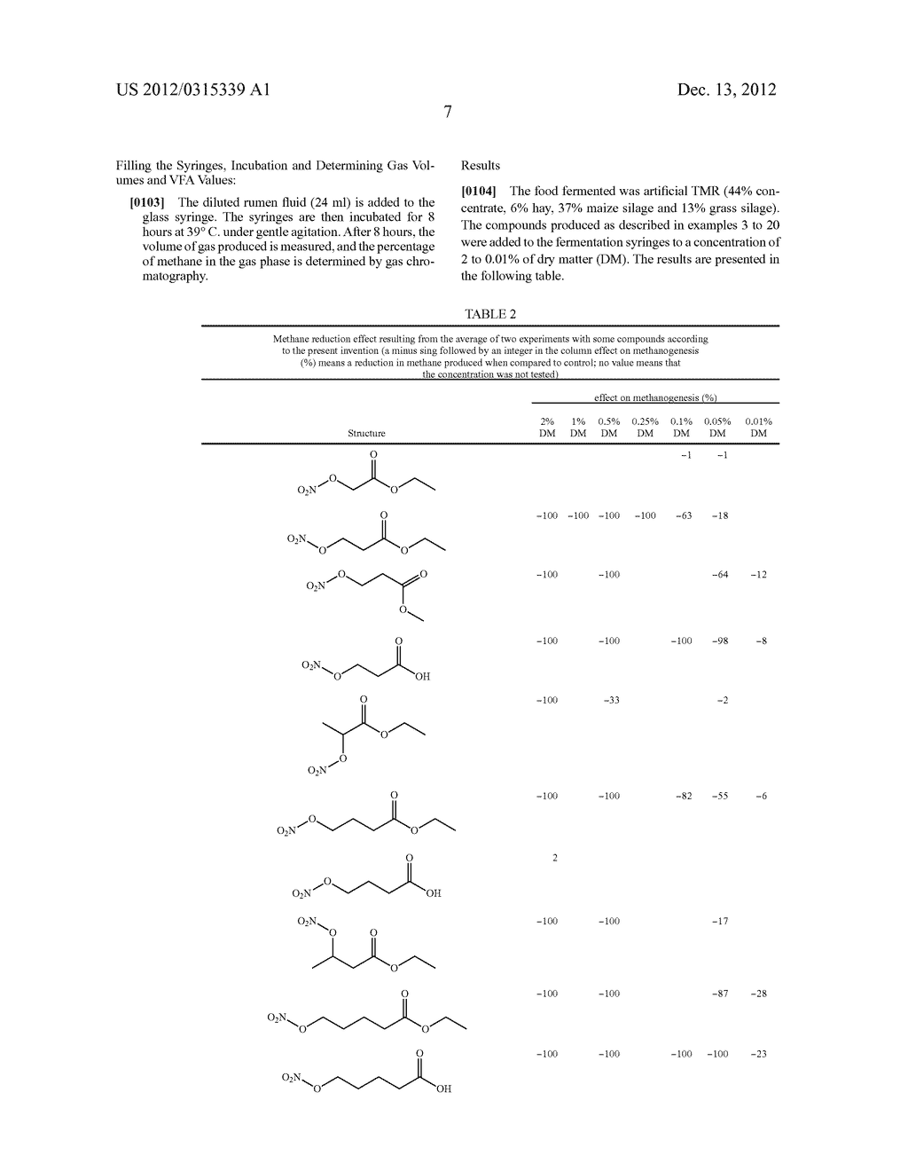 NITROOXY ALKANOIC ACIDS AND DERIVATIVES THEREOF IN FEED FOR REDUCING     METHANE EMISSION IN RUMINANTS, AND/OR TO IMPROVE RUMINANT PERFORMANCE - diagram, schematic, and image 08