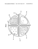 APPARATUS AND METHOD FOR COMBINATORIAL PLASMA DISTRIBUTION THROUGH A     MULTI-ZONED SHOWERHEAD diagram and image