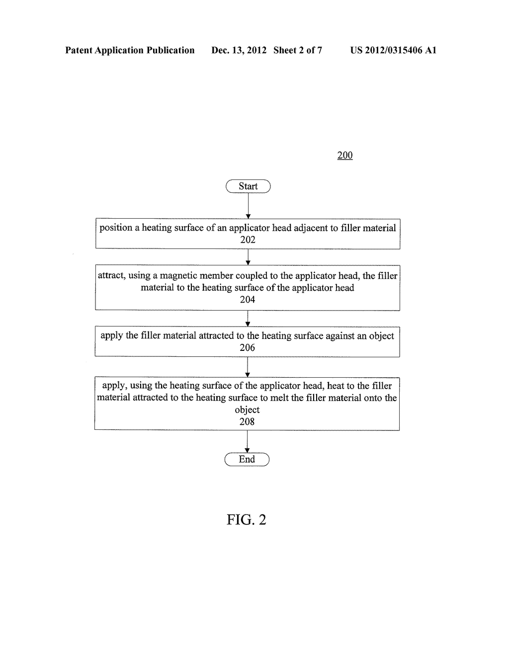 METHODS AND APPARATUS FOR APPLYING FILLER MATERIAL ONTO AN OBJECT - diagram, schematic, and image 03