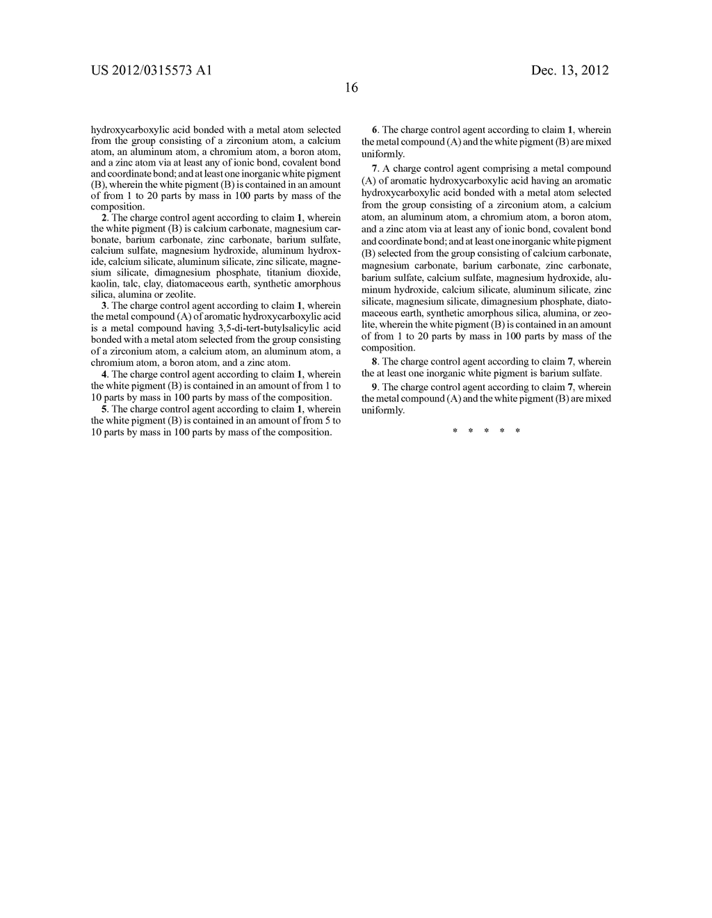 CHARGE CONTROL AGENT COMPOSITION AND TONER UTILIZING THE SAME - diagram, schematic, and image 17