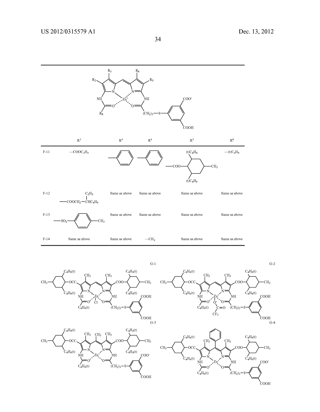 COLORED CURABLE COMPOSITION, COLOR FILTER AND METHOD OF PRODUCING THE     SAME, AND DIPYRROMETHENE METAL COMPLEX COMPOUND AND TAUTOMER THEREOF - diagram, schematic, and image 35