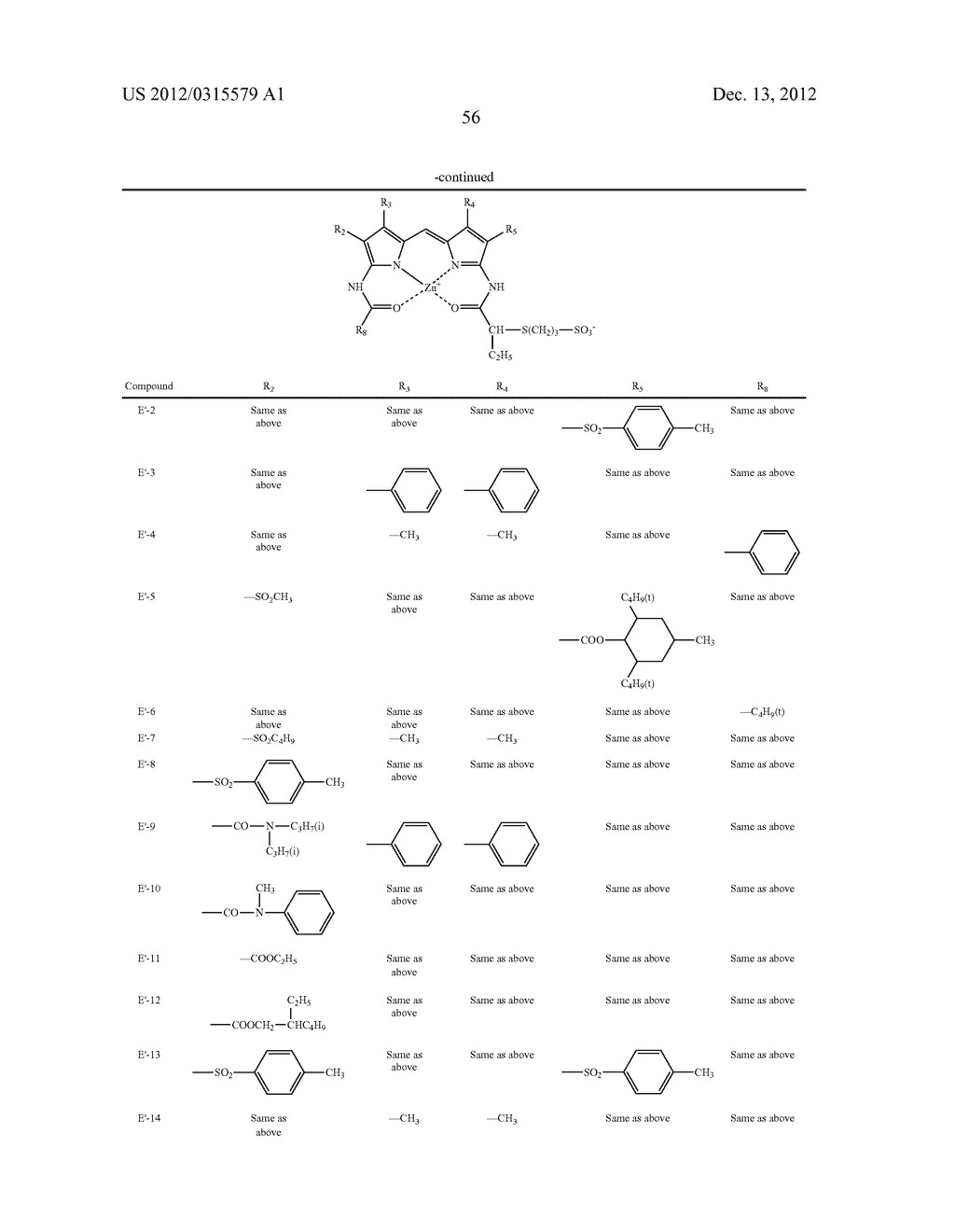 COLORED CURABLE COMPOSITION, COLOR FILTER AND METHOD OF PRODUCING THE     SAME, AND DIPYRROMETHENE METAL COMPLEX COMPOUND AND TAUTOMER THEREOF - diagram, schematic, and image 57