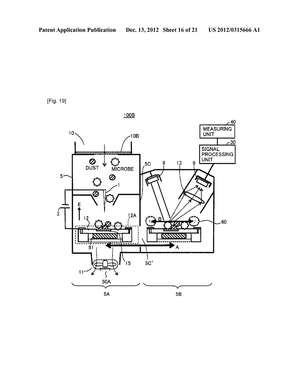 DETECTION APPARATUS AND METHOD FOR DETECTING AIRBORNE BIOLOGICAL PARTICLES - diagram, schematic, and image 17