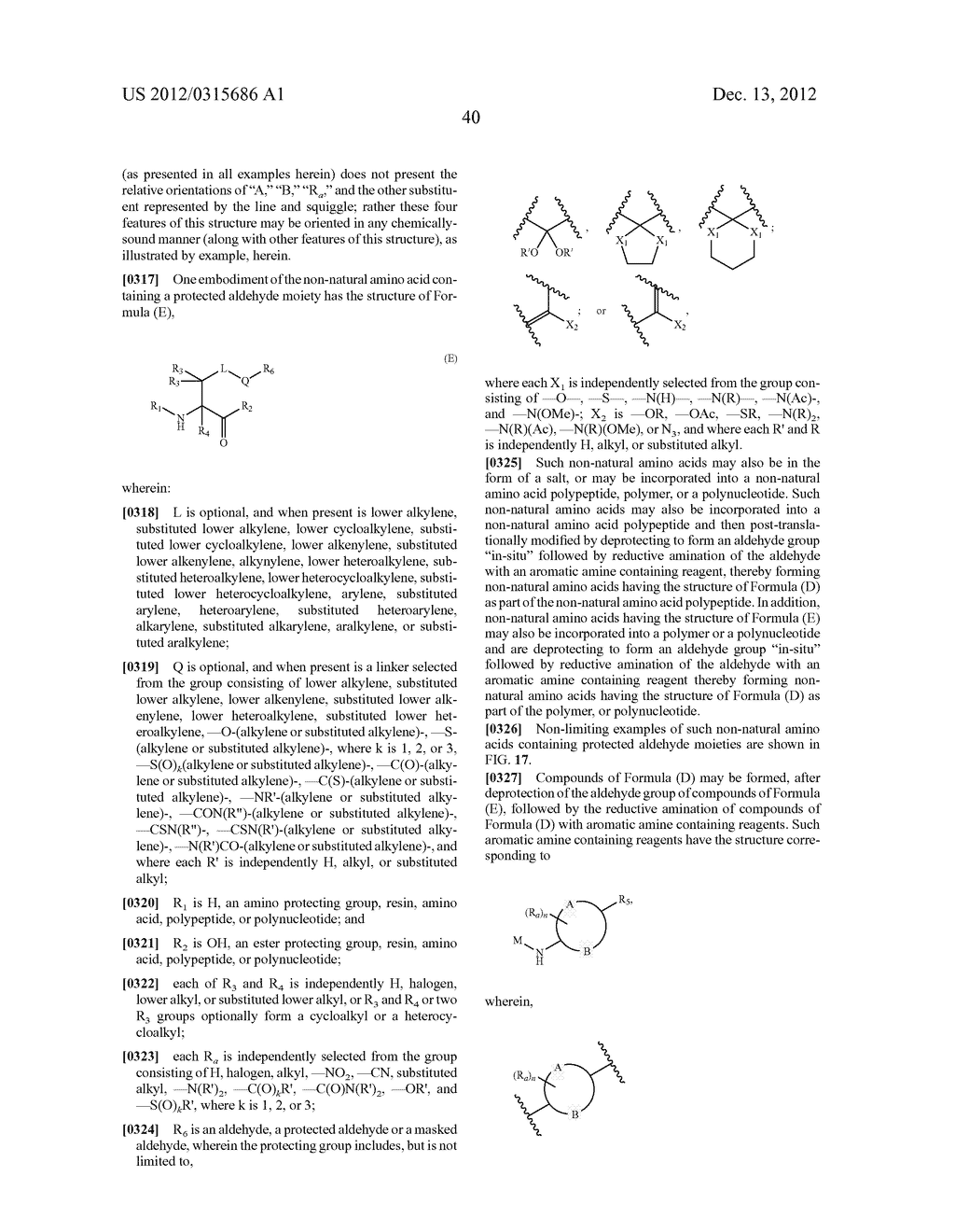 COMPOSITIONS CONTAINING, METHODS INVOLVING, AND USES OF NON-NATURAL AMINO     ACIDS AND POLYPEPTIDES - diagram, schematic, and image 81