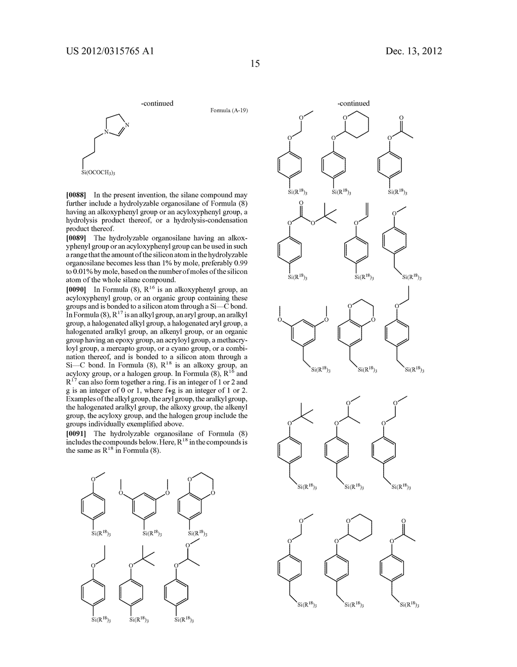 RESIST UNDERLAYER FILM FORMING COMPOSITION CONTAINING SILICON HAVING     NITROGEN-CONTAINING RING - diagram, schematic, and image 18