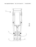 CONNECTOR HAVING A COUPLING MEMBER FOR LOCKING ONTO A PORT AND MAINTAINING     ELECTRICAL CONTINUITY diagram and image