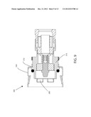 CONNECTOR HAVING A COUPLING MEMBER FOR LOCKING ONTO A PORT AND MAINTAINING     ELECTRICAL CONTINUITY diagram and image