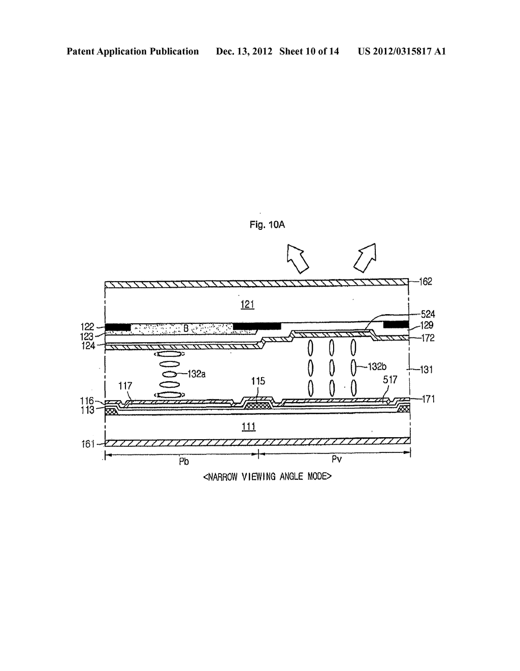 LIQUID CRYSTAL DISPLAY DEVICE WITH FIRST TO THIRD SUBPIXELS DRIVEN IN A TN     MODE AND A FOURTH SUBPIXEL DRIVE IN ECB MODE - diagram, schematic, and image 11