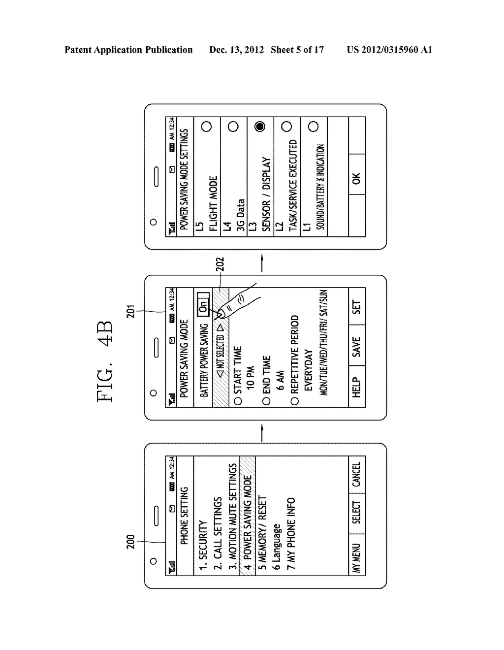 MOBILE TERMINAL AND BATTERY POWER SAVING MODE SWITCHING METHOD THEREOF - diagram, schematic, and image 06