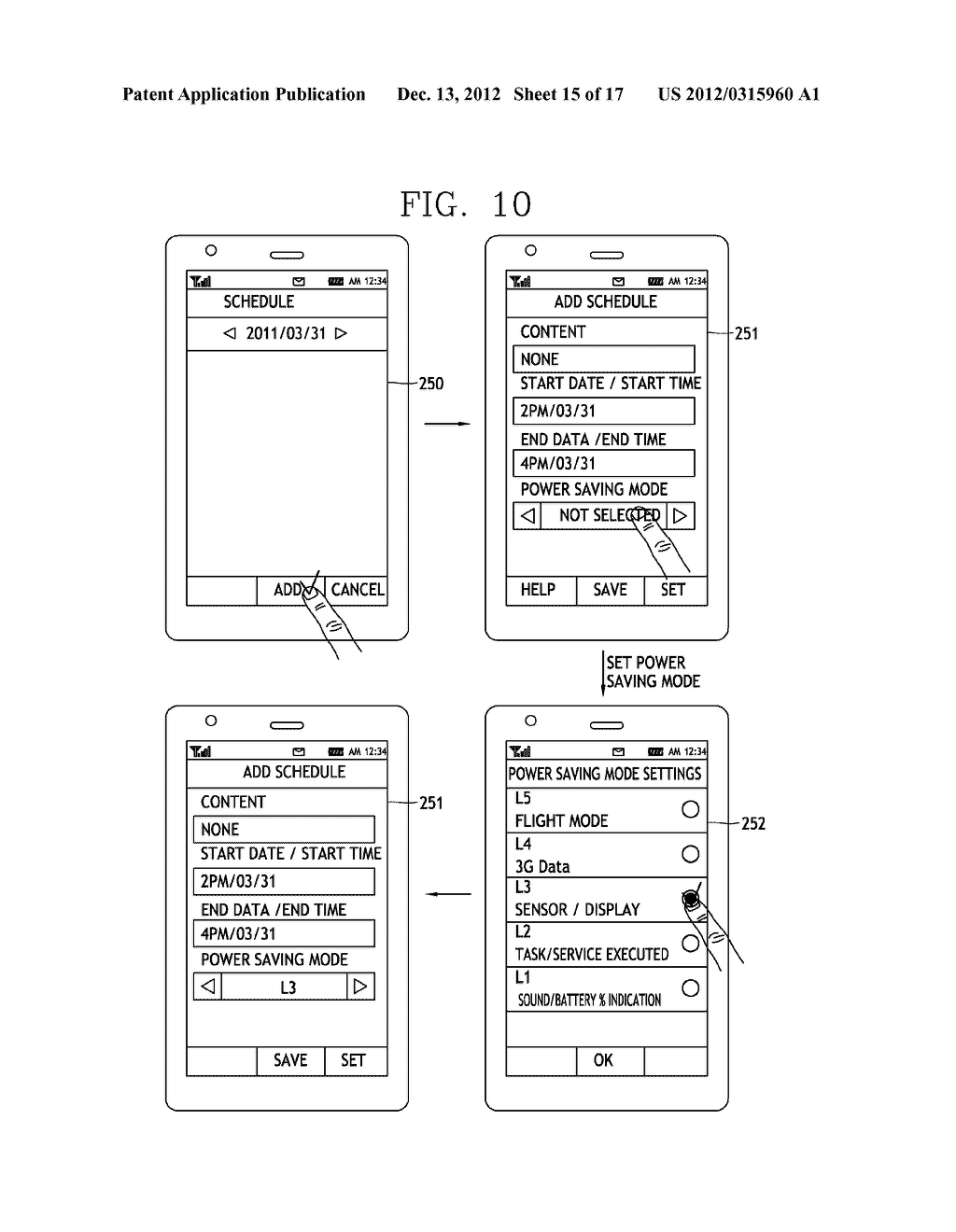 MOBILE TERMINAL AND BATTERY POWER SAVING MODE SWITCHING METHOD THEREOF - diagram, schematic, and image 16