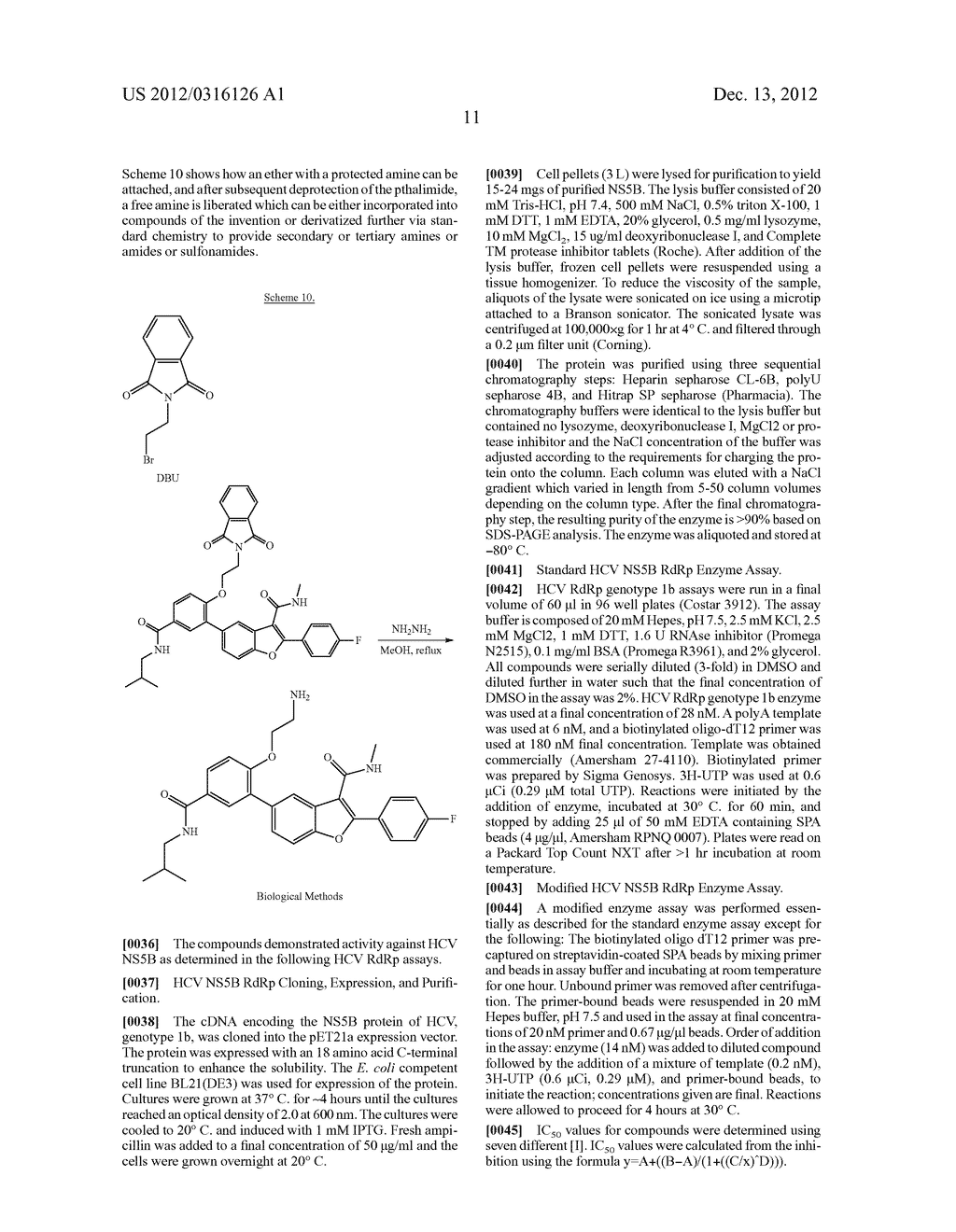 Compounds for the Treatment of Hepatitis C - diagram, schematic, and image 12