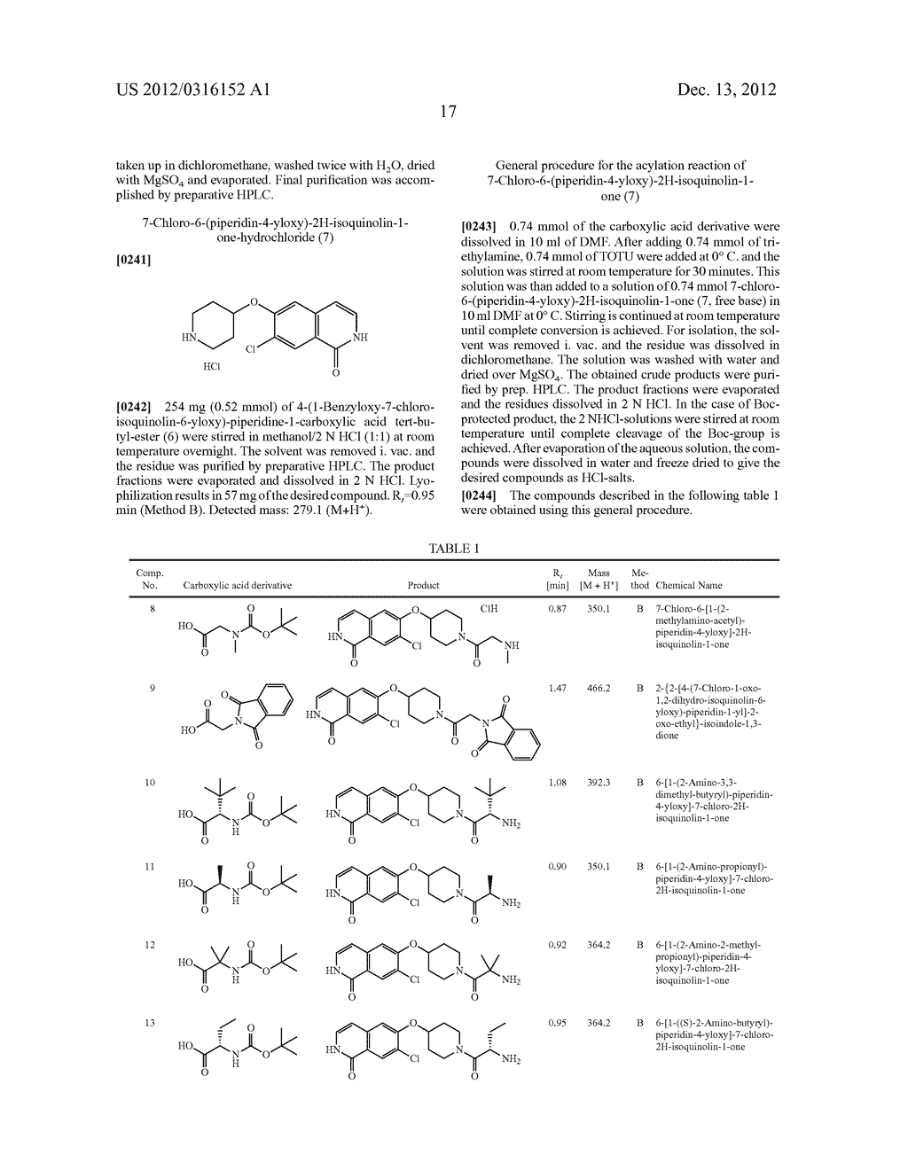 SUBSTITUTED ISOQUINOLINEAND ISOQUINOLINONE DERIVATIVES - diagram, schematic, and image 18