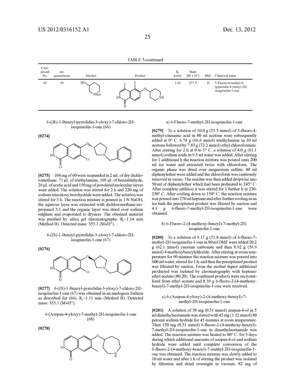 SUBSTITUTED ISOQUINOLINEAND ISOQUINOLINONE DERIVATIVES - diagram, schematic, and image 26