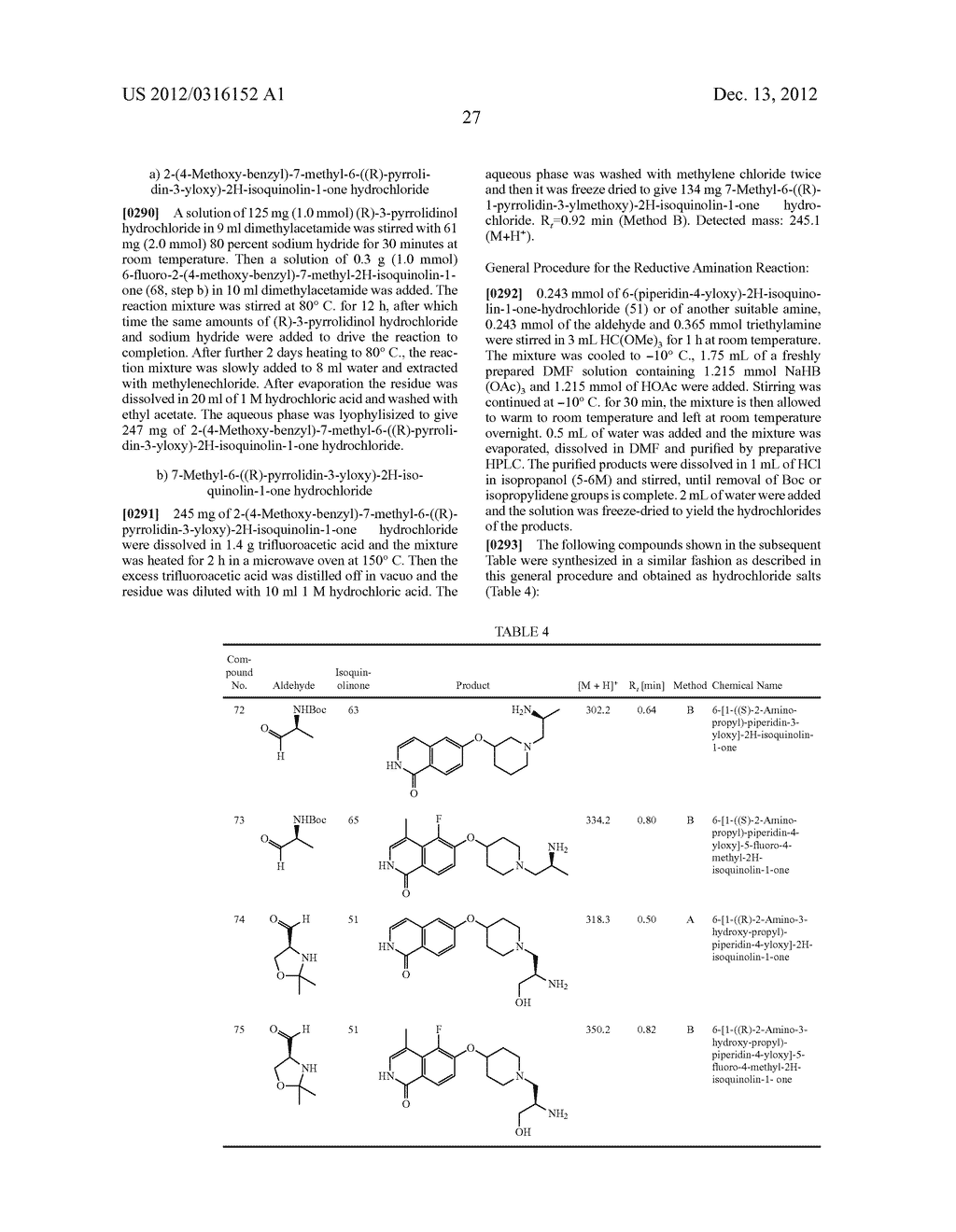 SUBSTITUTED ISOQUINOLINEAND ISOQUINOLINONE DERIVATIVES - diagram, schematic, and image 28