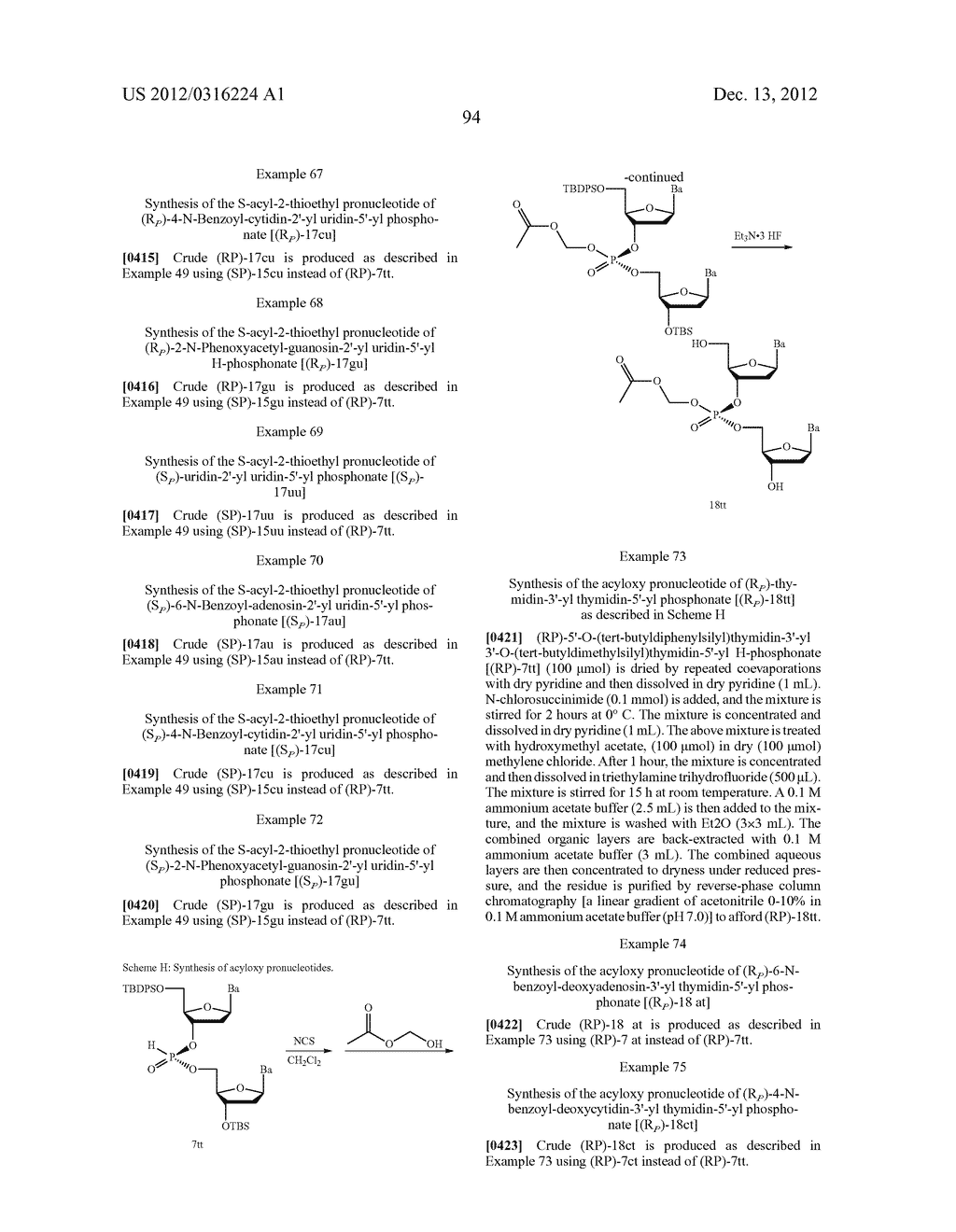 NOVEL NUCLEIC ACID PRODRUGS AND METHODS OF USE THEREOF - diagram, schematic, and image 101