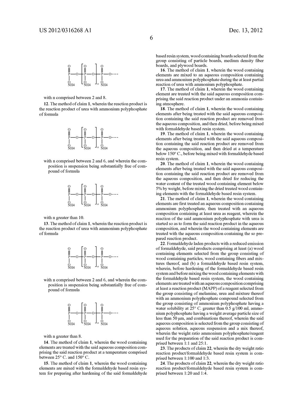 METHOD OF REDUCING THE EMISSION OF FORMALDEHYDE FROM FORMALDEHYDE LADEN     WOOD PRODUCTS - diagram, schematic, and image 07