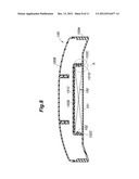 BATTERY PACK ENCASING STRUCTURE AND WALKING ASSISTANCE DEVICE USING SAME diagram and image