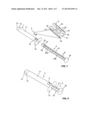 DISCHARGE DEVICE HAVING A LOCKING ELEMENT diagram and image