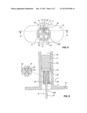 DISCHARGE DEVICE HAVING A LOCKING ELEMENT diagram and image