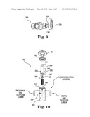 DEVICE AND METHOD FOR CONTROLLING THE FLOW RATE OF EVACUATING SURGICAL     VAPOR AND MIST FROM A BODY CAVITY diagram and image