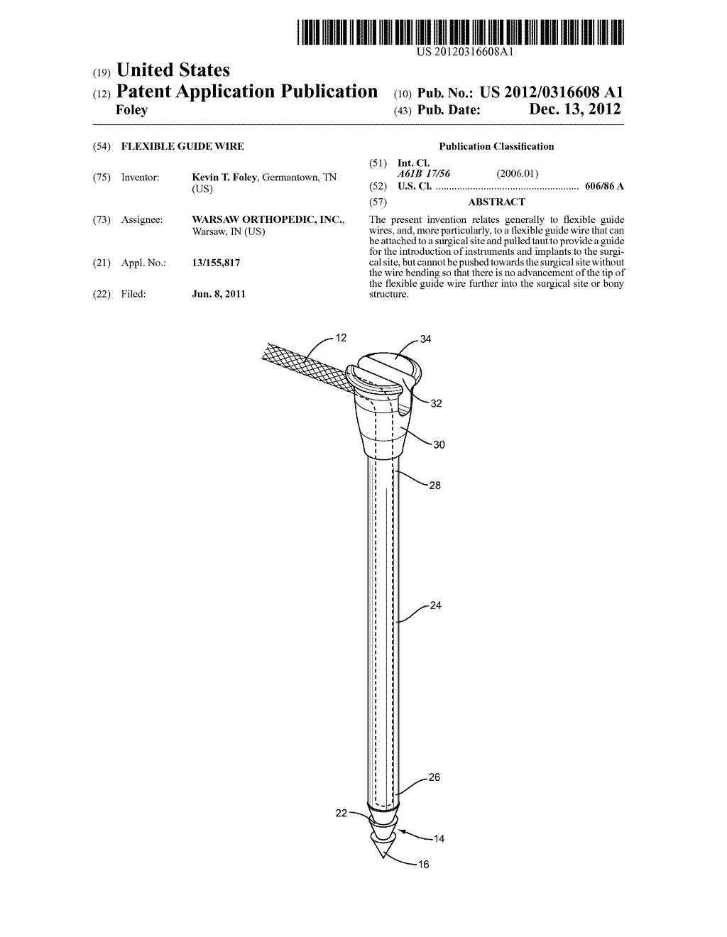 FLEXIBLE GUIDE WIRE - diagram, schematic, and image 01