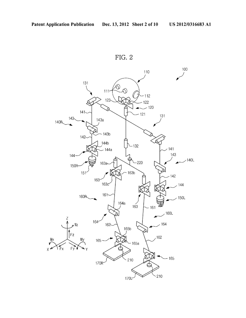 BALANCE CONTROL APPARATUS OF ROBOT AND CONTROL METHOD THEREOF - diagram, schematic, and image 03