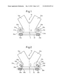 VARIABLE COMPRESSION RATIO V-TYPE INTERNAL COMBUSTION ENGINE diagram and image