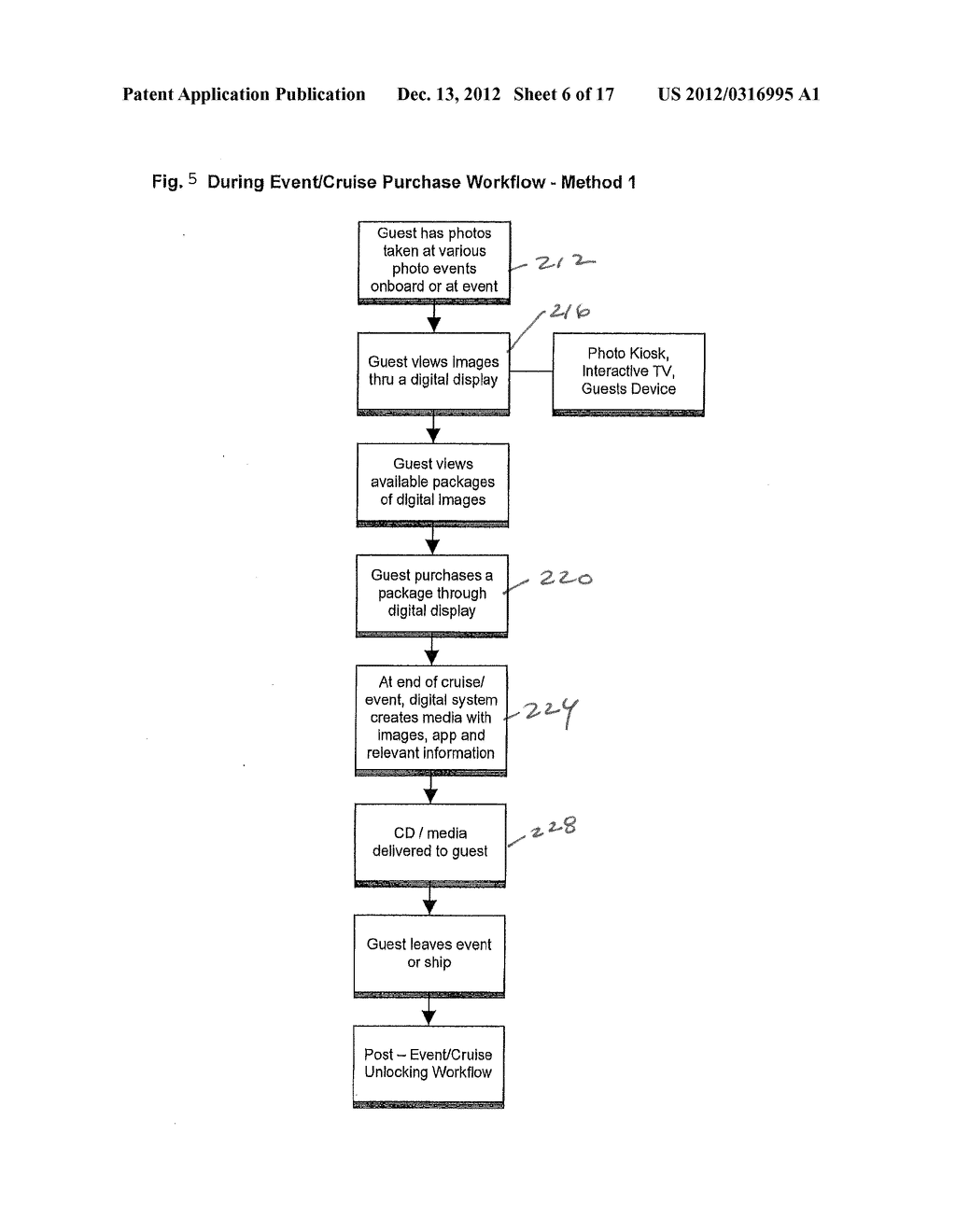 METHOD AND SYSTEM OF DISPLAYING, MANAGING AND SELLING IMAGES IN AN EVENT     PHOTOGRAPHY ENVIRONMENT - diagram, schematic, and image 07