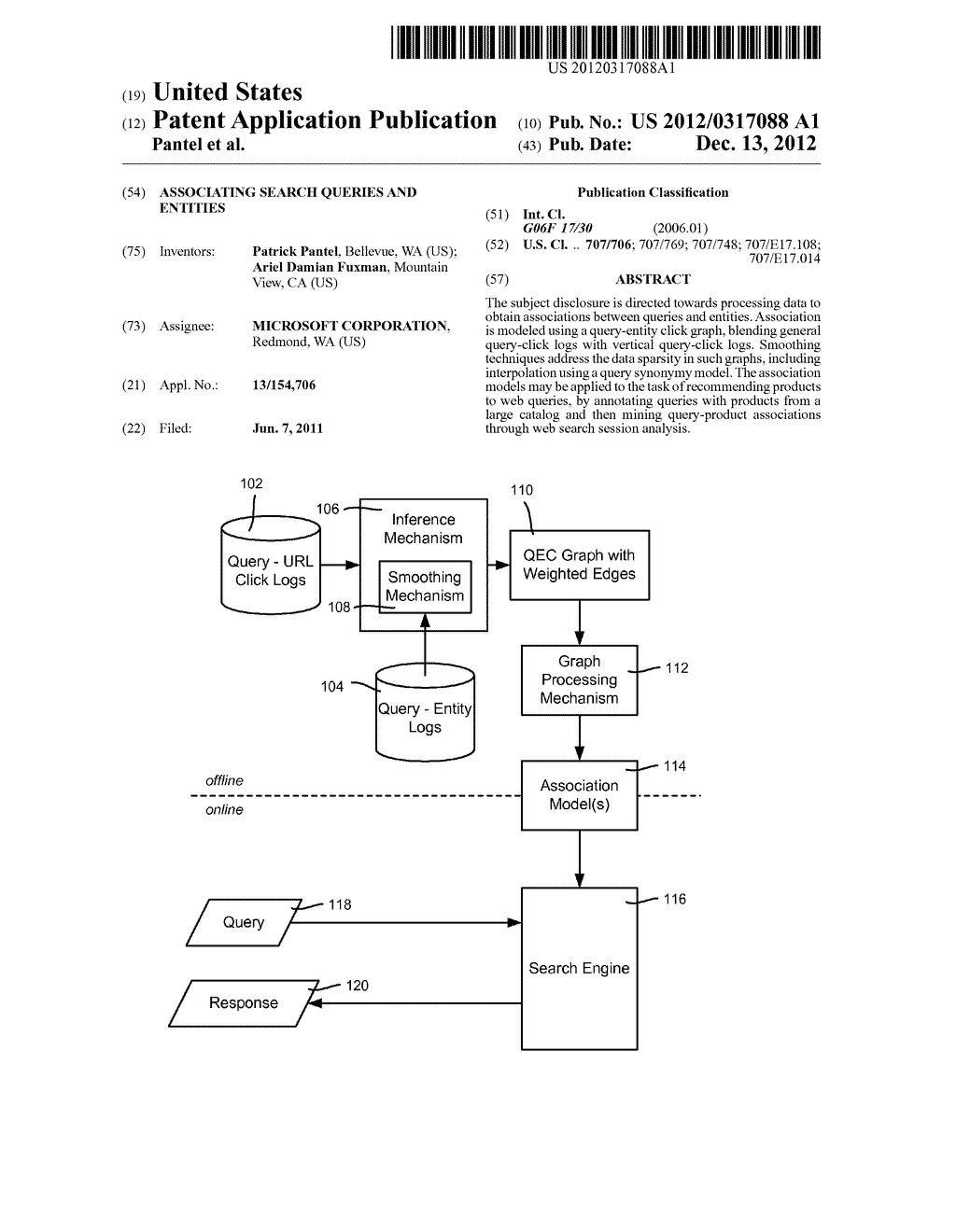 Associating Search Queries and Entities - diagram, schematic, and image 01