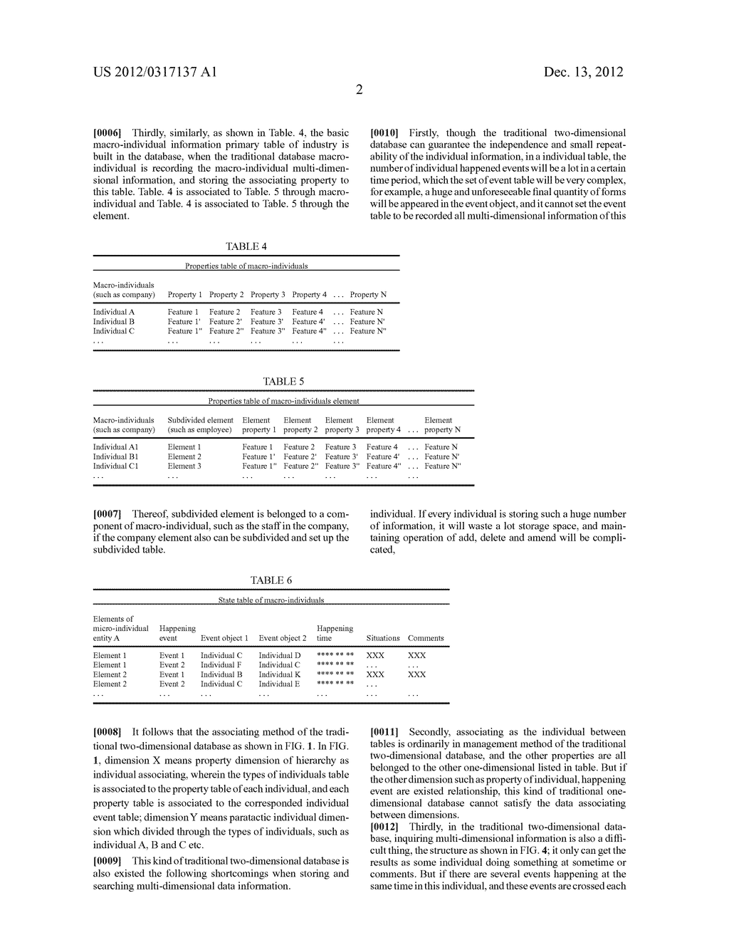 METHOD FOR MULTI-DIMENSIONAL DATABASE STORAGE AND INQUIRY - diagram, schematic, and image 12