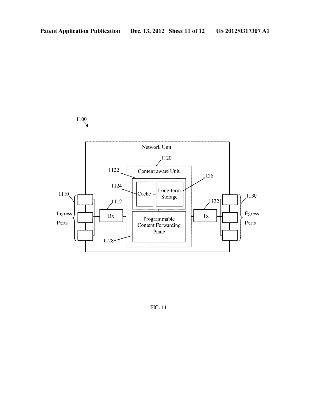 Method and Apparatus for Content Identifier Based Radius Constrained Cache     Flooding to Enable Efficient Content Routing - diagram, schematic, and image 12