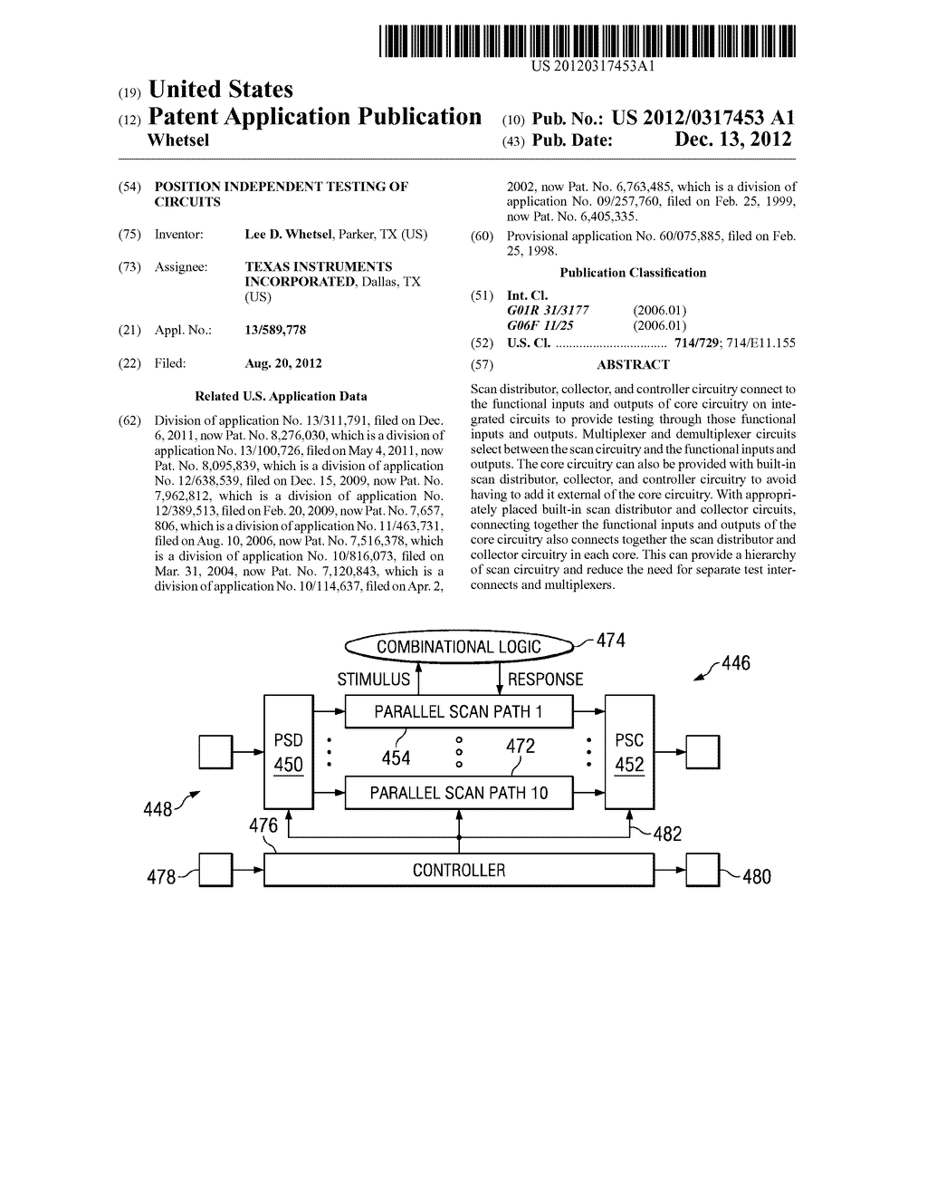 POSITION INDEPENDENT TESTING OF CIRCUITS - diagram, schematic, and image 01