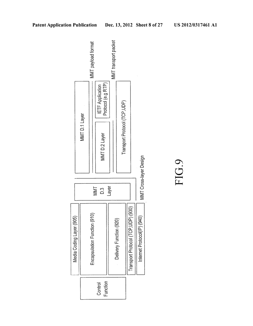 APPARATUS AND METHOD FOR TRANSMITTING AND RECEIVING PACKET IN BROADCASTING     AND COMMUNICATION SYSTEM - diagram, schematic, and image 09