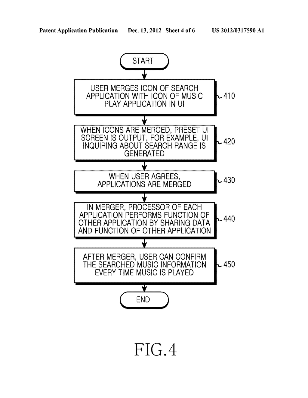 METHOD AND APPARATUS FOR MERGING APPLICATIONS IN A PORTABLE TERMINAL - diagram, schematic, and image 05