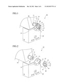 HINGE MECHANISM, AND MONITOR OPENING AND CLOSING MECHANISM diagram and image