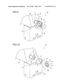 HINGE MECHANISM, AND MONITOR OPENING AND CLOSING MECHANISM diagram and image