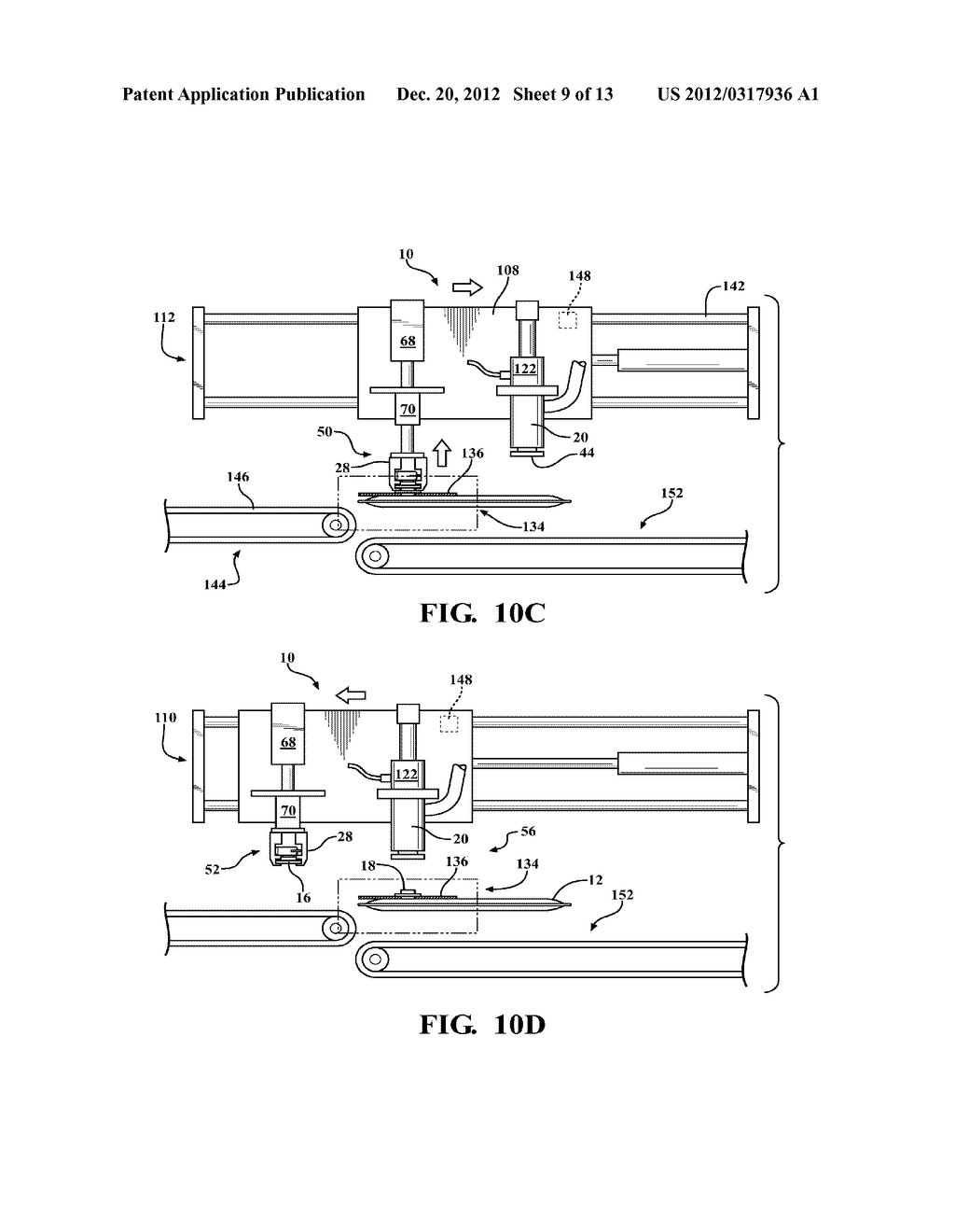 METHOD AND MACHINE FOR FILLING A FLEXIBLE POUCH HAVING A FITMENT - diagram, schematic, and image 10