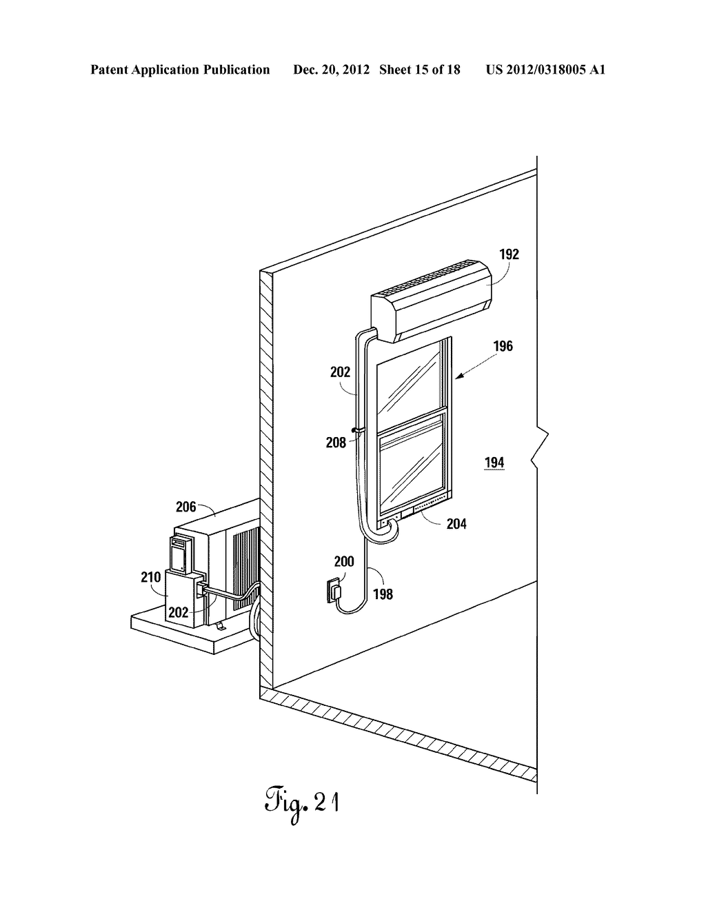 APPARATUS AND METHOD FOR INSTALLATION BY UNLICENSED PERSONNEL OF A     PRE-CHARGED, DUCTLESS HEATING/COOLING SYSTEM - diagram, schematic, and image 16
