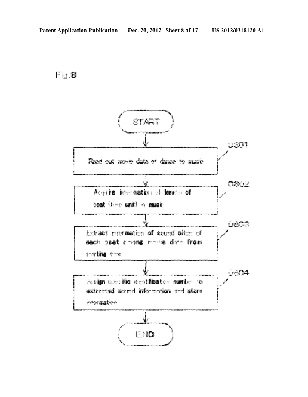 PRINTED MATERIAL WITH MUSICAL SCORE AND DISPLAY APPARATUS FOR DISPLAYING     MUSICAL SCORE OF PRINTED MATERIAL WITH MUSICAL SCORE - diagram, schematic, and image 09