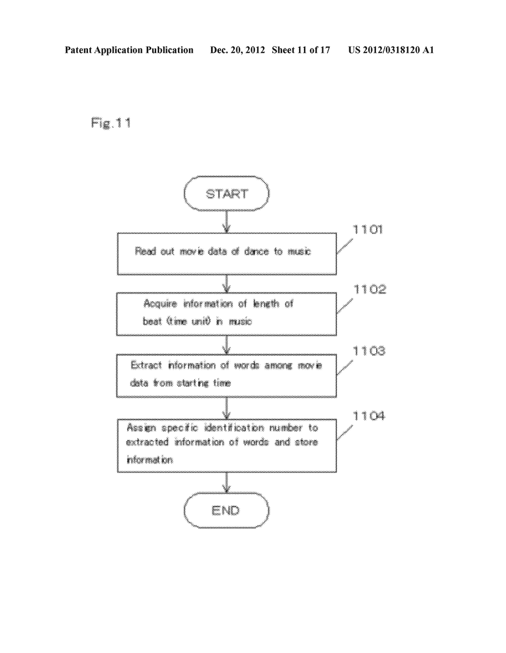 PRINTED MATERIAL WITH MUSICAL SCORE AND DISPLAY APPARATUS FOR DISPLAYING     MUSICAL SCORE OF PRINTED MATERIAL WITH MUSICAL SCORE - diagram, schematic, and image 12