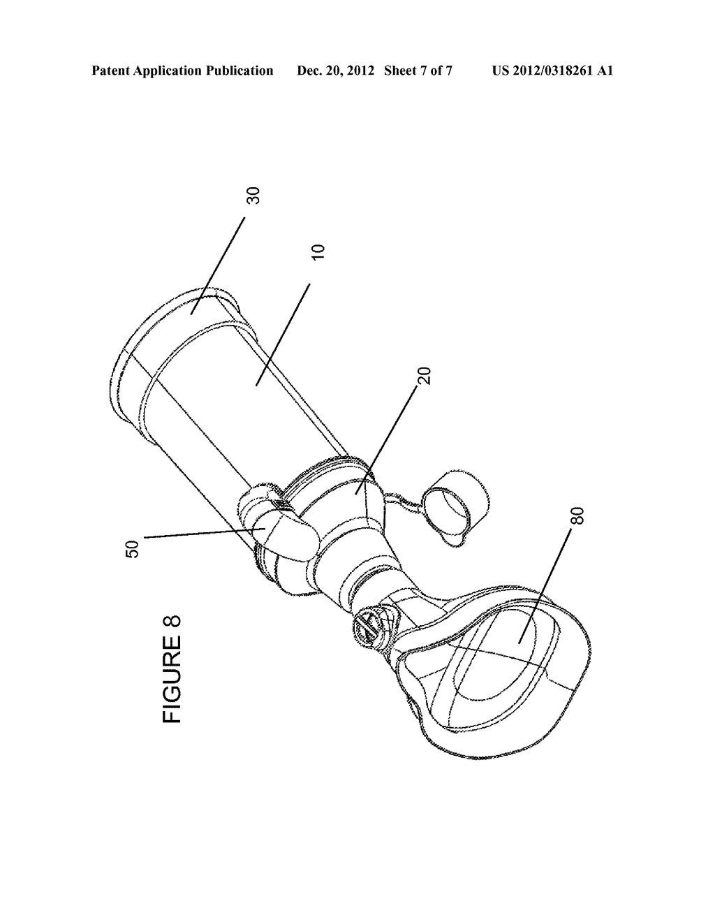 Valved Holding Chamber With Whistle for the Administration of Inhalable     Drugs - diagram, schematic, and image 08