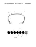 Tire Comprising Carcass Reinforcement Cables Having Different Degrees of     Permeability diagram and image